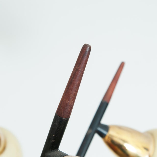 Vintage Five-Arms Pendant Light from Voss Belysning, 1950s For Sale - Image 3 of 9