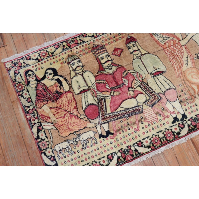 Wonderful Persian Pictorial Lavar Kerman rug from the 1st quarter of the 20th century Measures: 2'7'' x 4'1'' In the world...