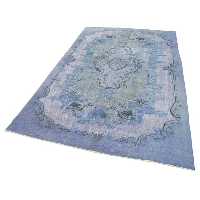 Turkish Hand Carved Rug For Sale - Image 3 of 7