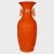 Art Deco 1920s Persimmon With White Crane Phoenix Tail Vase With Handles For Sale - Image 3 of 5
