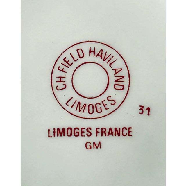Ceramic Limoges Monet Giverny Cup & Saucer For Sale - Image 7 of 9