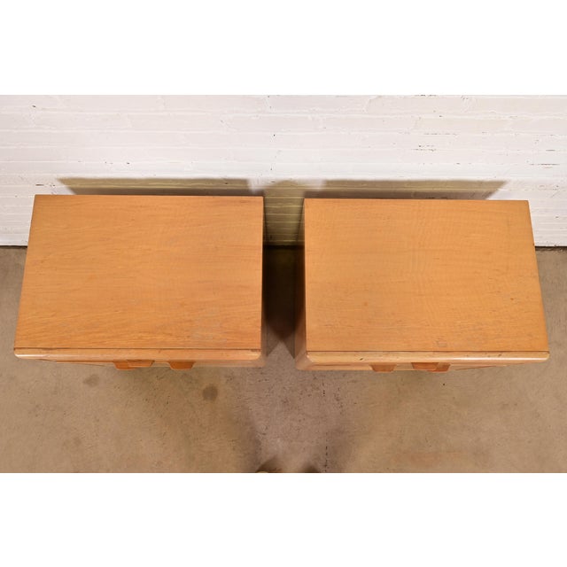 1980s Drexel Heritage Modern Art Deco Nightstands, Pair For Sale - Image 10 of 16