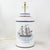 Traditional Vintage Hand-Painted u.s. Frigate Hornet Patriotic Tole Table Lamps - a Pair For Sale - Image 3 of 12
