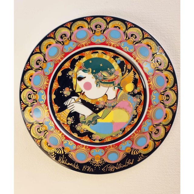 Ceramic Decorative Plates by Bjørn Wiinblad for Rosenthal, 1970s, Set of 3 For Sale - Image 7 of 7