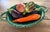 The Vintage Italian Majolica Style Trompe L'oeil Vegetable Basket Centerpiece is a feast for the eyes—playful, richly...
