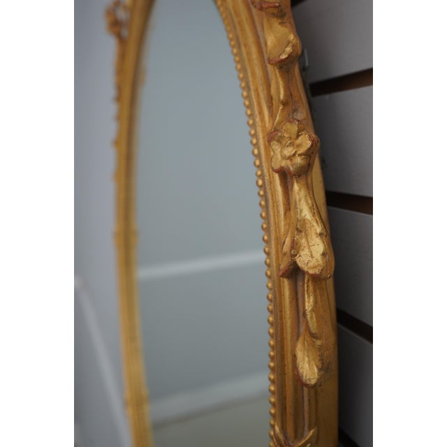 Carvers Guild Oval Gold Gilt Wall Mirror For Sale - Image 9 of 11