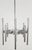 Sciolari eight-arm chandelier, circa 1970. Lights face downward.