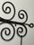 Large Antique Wrought Iron Bracket With Two-Tier Wooden Sign, "Inn & Antiques" For Sale In Philadelphia - Image 6 of 10