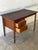 Teak Two-Drawer Rectangular Writing Desk With Tapered Legs Danish Mid-Century Modern For Sale - Image 9 of 10