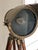 Antique Industrial Brass Floor Lamp on Surveyor Tripod, Early 20th Century For Sale - Image 10 of 11