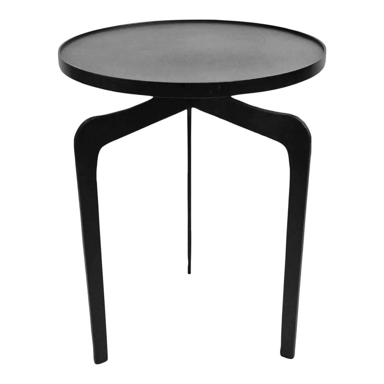 Industrial Modern Black Iron Side Table Chairish
