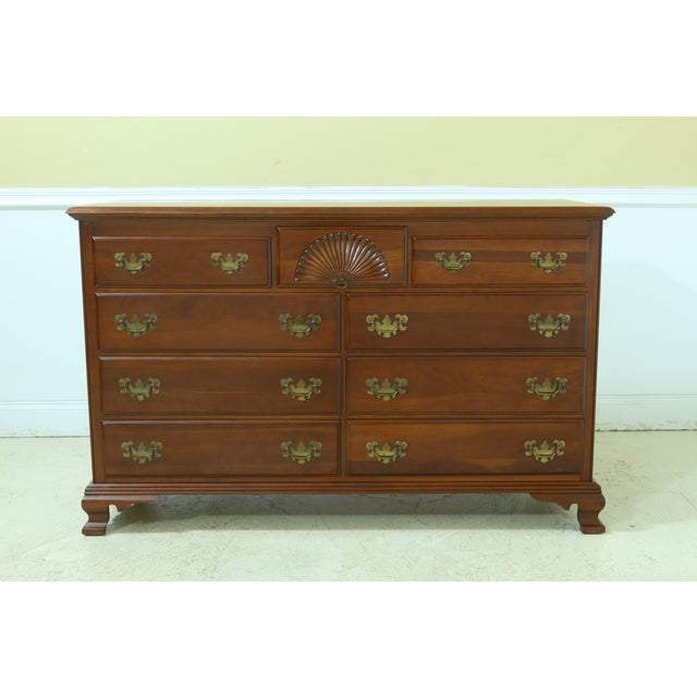 Kling Solid Cherry Low Bedroom Dresser Chest Chairish