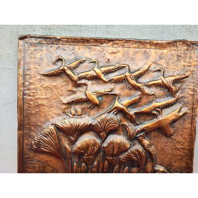 Copper Embossed Bas-Relief, 1960s For Sale - Image 3 of 7