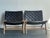 Vintage Boho Woven Leather Lounge Chairs - A Pair For Sale - Image 4 of 11