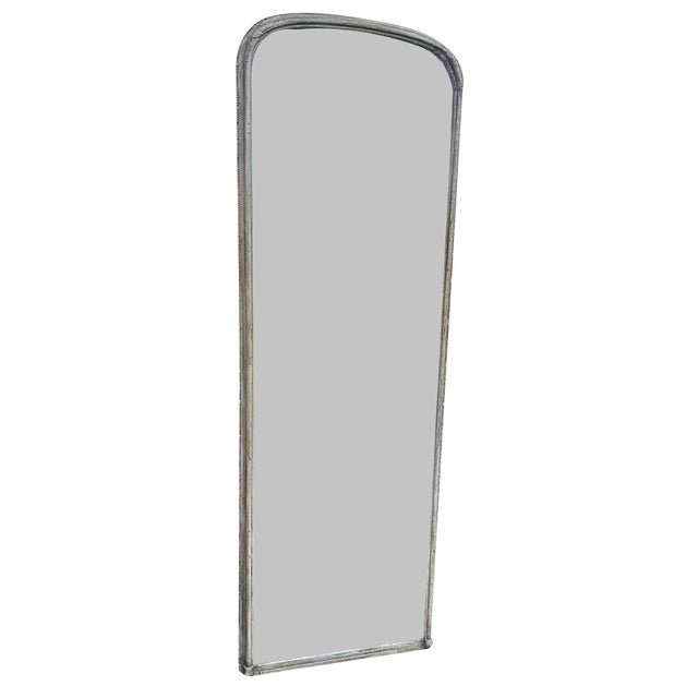 Large Antique 19th Century English Arched Pier Mirror For Sale