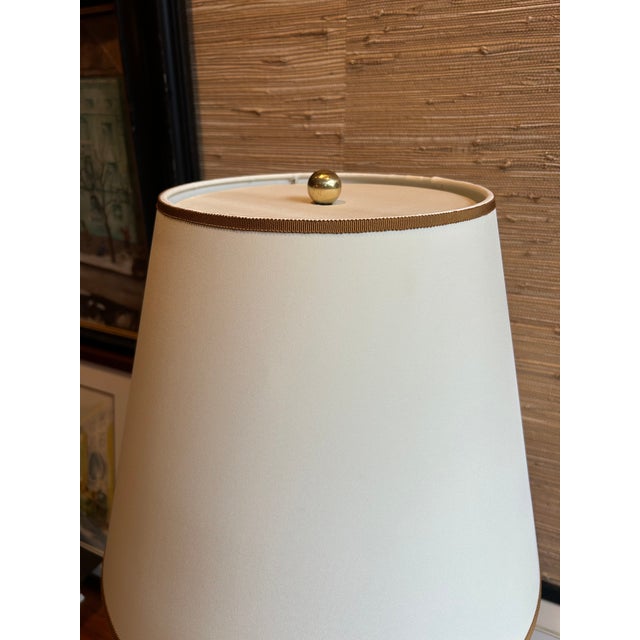 2020s Super Silk Off White Suede Lampshade For Sale - Image 5 of 5
