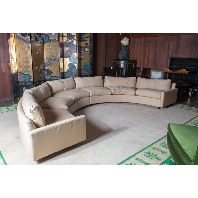 Milo Baughman for Thayer Coggin Circular Sectional Sofa - 2 Piece For Sale In New York - Image 6 of 12