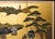 Wood "The Tale of Genji", 1950s Showa Era Japanese Painted Byobu Screen For Sale - Image 7 of 18