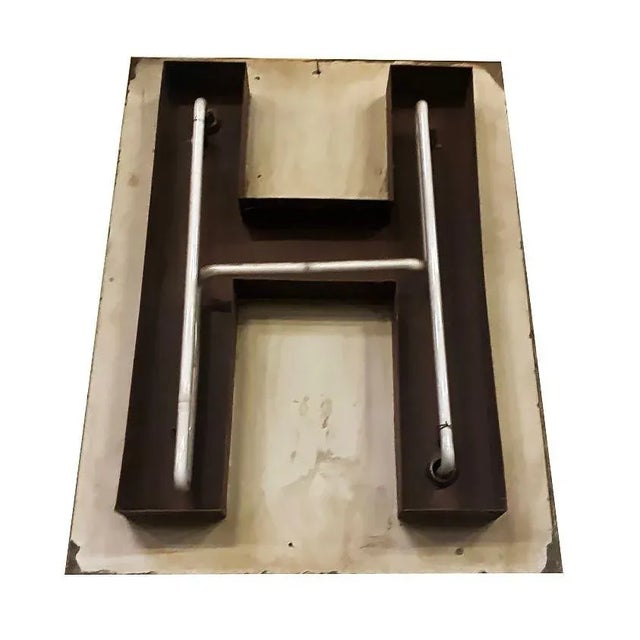 Metal Large Vintage Neon Marquee Letter "H" From Pan-Pacific Auditorium For Sale - Image 7 of 7