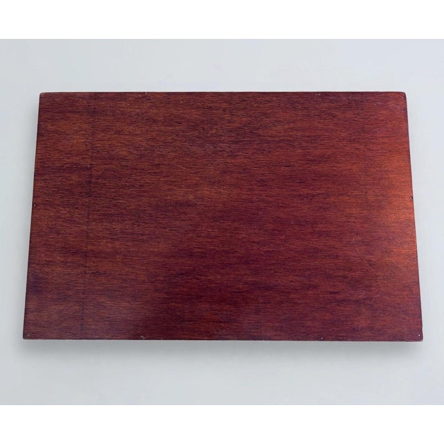 Vintage Wood and Fabric Valet Tray from Gucci, 1970s For Sale - Image 3 of 5