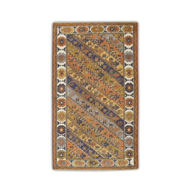 Vintage Turkish Rug 3'8" x 6'5" For Sale In Houston - Image 6 of 6