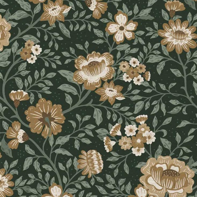 The Annabelle Wallpaper in Woodland Green brings depth and richness to interiors through its grounded, botanical...