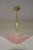 Toso 1990s Modern Murano Rose Glass Pendant Lamp For Sale - Image 4 of 12