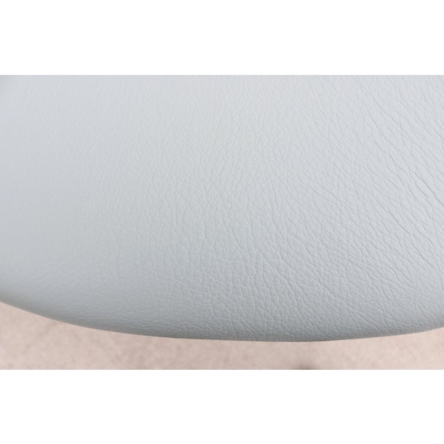 Danish Modern Iskos-Berlin for Muuto Leather Fiber Bar Stools Oak Base, Set of 4 For Sale - Image 15 of 18