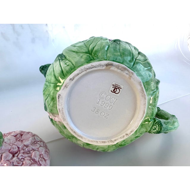 Ceramic Fitz & Floyd Pink Hydrangea Tea Pot For Sale - Image 7 of 7