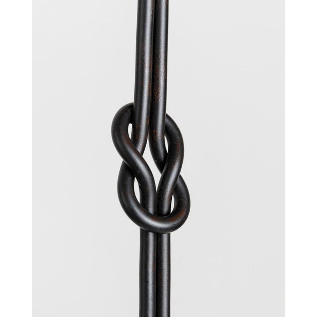 Brutalist Vintage Candleholder in Hand-Forged Iron, Italy, 1970s For Sale - Image 3 of 11