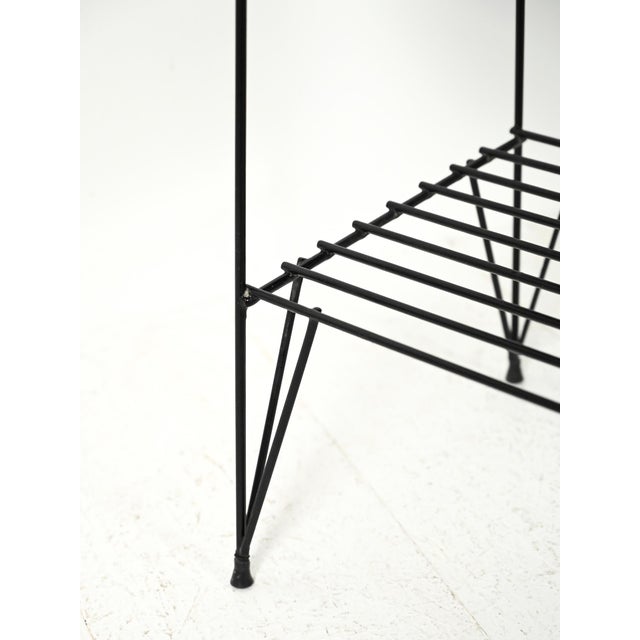 Wood Scandinavian Mahogany and Iron Rolf Bedside Table from Ikea, 1961 For Sale - Image 7 of 10