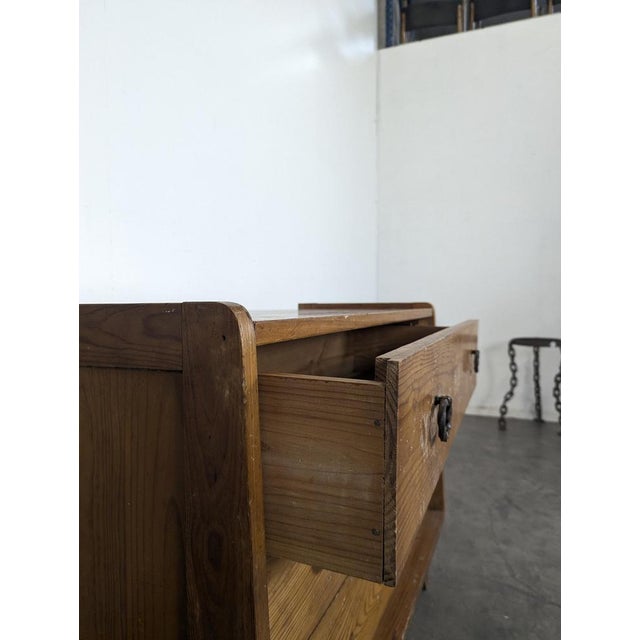 Pine Chest of Drawers with Compass Legs, 1950s For Sale - Image 4 of 8
