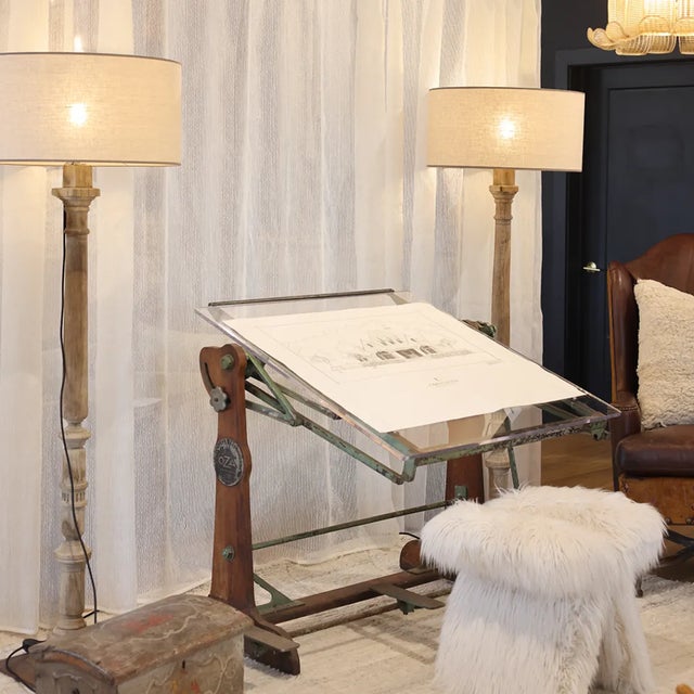 Antique Industrial Drafting Table For Sale In Birmingham - Image 6 of 6