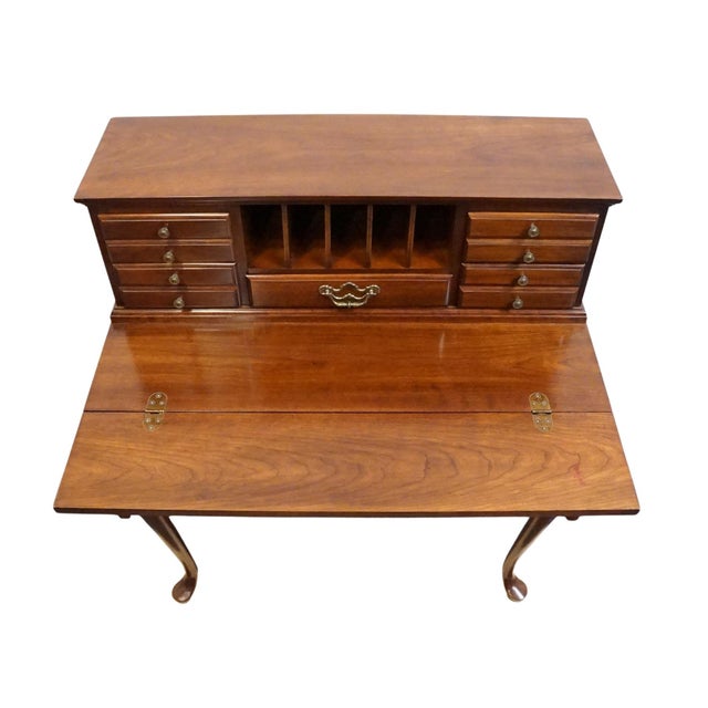 Wood Thomasville Furniture Collector's Cherry Traditional Style 34" Secretary Desk 10131-655 For Sale - Image 7 of 16
