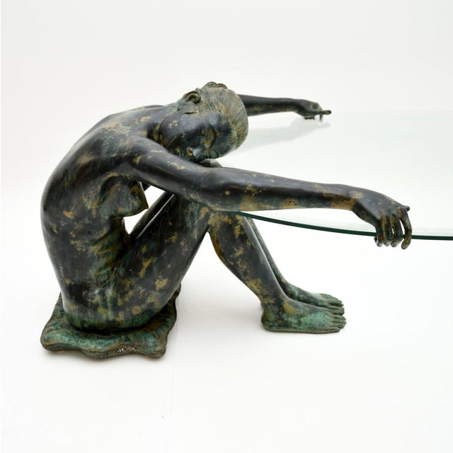 Vintage Sculptural Bronze Coffee Table, 1970 For Sale - Image 9 of 13