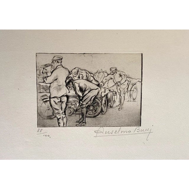 Anselmo Bucci, Military, Etching, 1917 For Sale