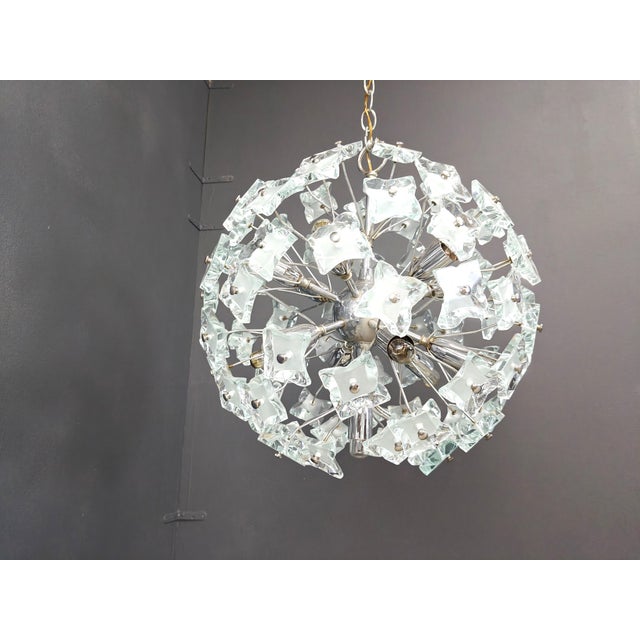 Brutalist Sputnik Chandelier in Glass, 1970s For Sale - Image 16 of 16