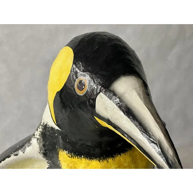 Large Vintage Paper Mache Penguin Sculpture, 1970s For Sale - Image 9 of 10