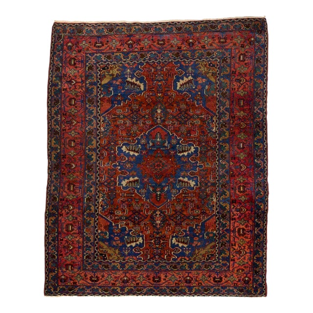 Fine Antique Persian Malayer Rug 4'10" X 6’1" For Sale