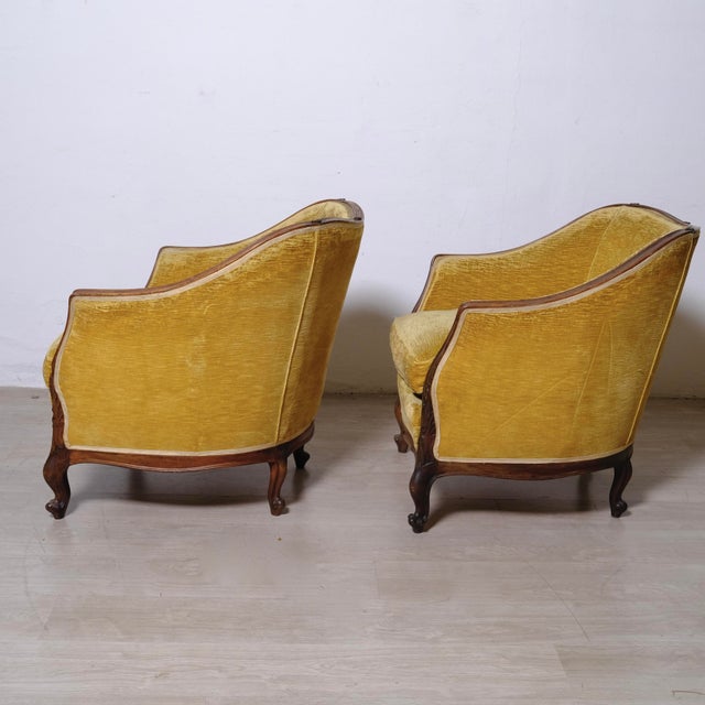 1930s Chippendale Tub Armchairs by Citerio Meda, 1930s, Set of 2 For Sale - Image 5 of 18