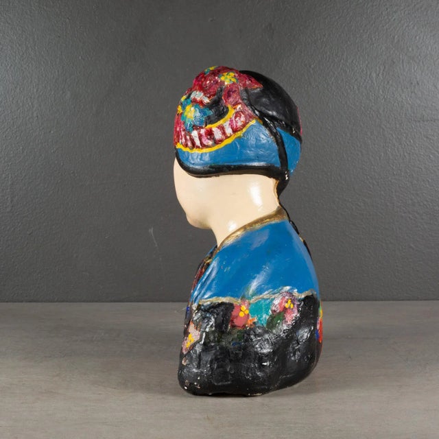 Esther Hunt Chalkware Bust C.1920 For Sale - Image 4 of 7
