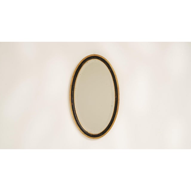 Wood Early 20th Century France Black Wood Mirror For Sale - Image 7 of 8