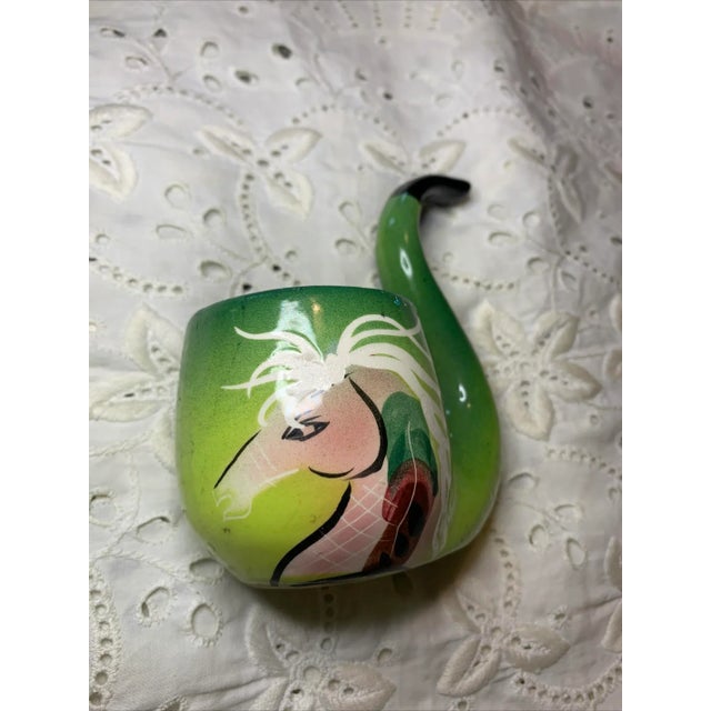 Vintage SASCHA BRASTOFF Mid-Century Ceramic Horse Pipe Shape Succulent Planter In very nice used condition. I don’t see...