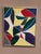 Original swedish oil on canvas – “abstract composition ii ” by m. Hulander – signed – vintage & framed – 58 × 49 cm (22.8"...