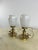 Mid-Century Modern Mid-Century Brass and Murano Glass Table Lamps, 1950s, Set of 2 For Sale - Image 3 of 9