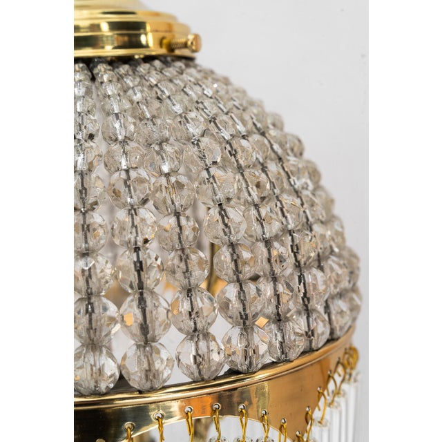 Art Deco Table Lamp with Cut Glass Shade and Glass Sticks, Vienna, Austria, 1920s For Sale - Image 18 of 18