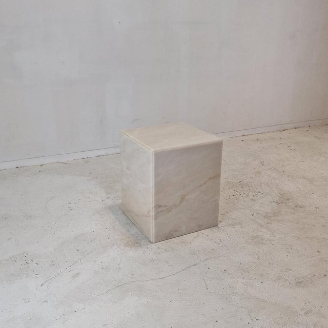 Stone Italian Marble Pedestal, 1980s For Sale - Image 7 of 14
