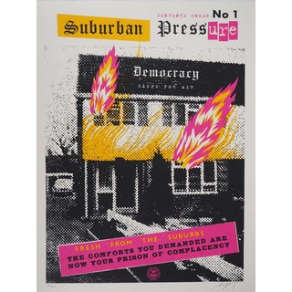 Shepard Fairey, Suburbain Pressure, Lithograph For Sale