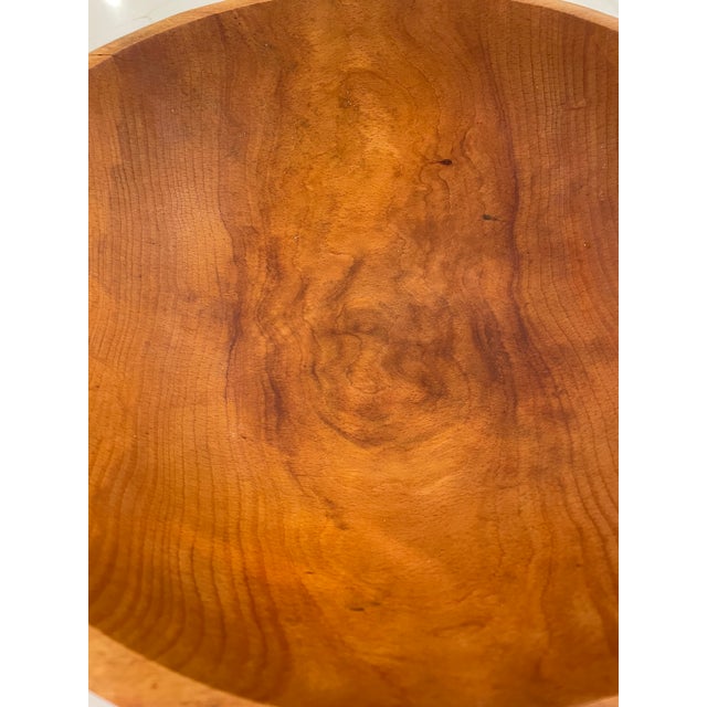 Vintage Wooden Dough Bowl - Hand-Carved From a Single Piece of Wood For Sale In Philadelphia - Image 6 of 9