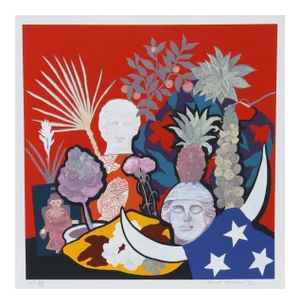 Hunt Slonem, "Horns of Plenty", Pop Art Screenprint
